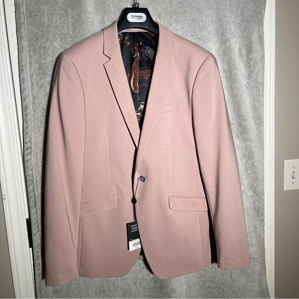 Topman Skinny Men’s Pink Blazer Size 40R US